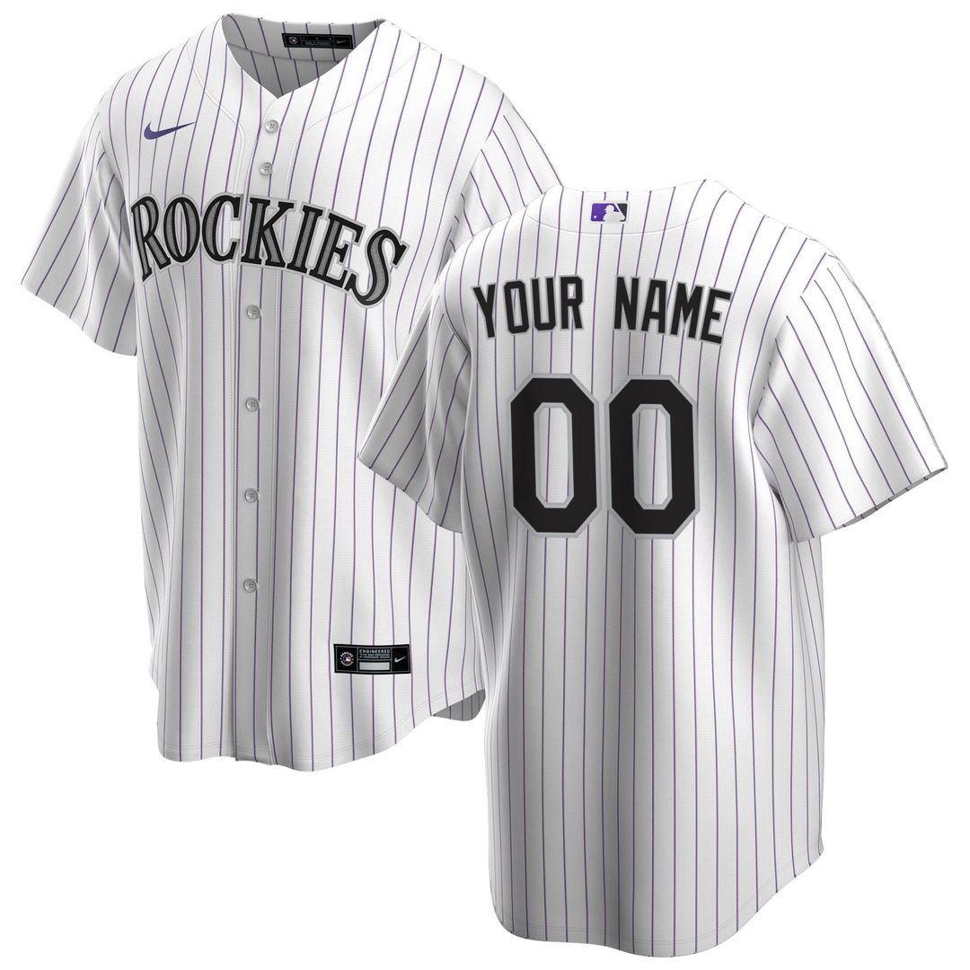 Colorado Rockies | Nike White Home Replica Custom Jersey
