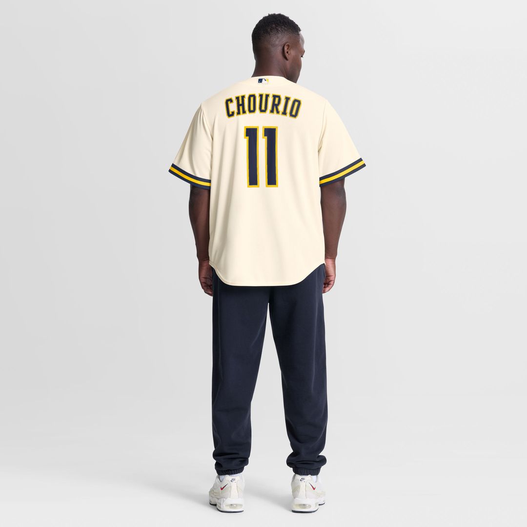 Milwaukee Brewers Jackson Chourio | Nike Cream Home Replica Jersey