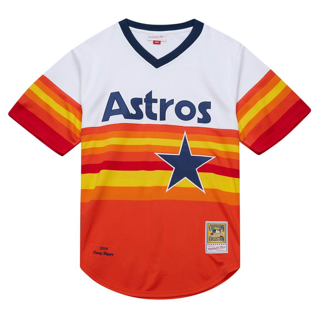Houston Astros Craig Biggio | Mitchell & Ness White 2004 Cooperstown Collection Authentic Throwback Jersey