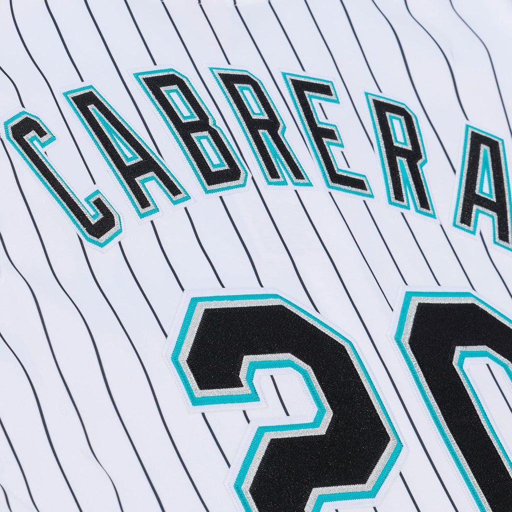 Florida Marlins Miguel Cabrera | Mitchell & Ness White 2003 Cooperstown Collection Authentic Jersey