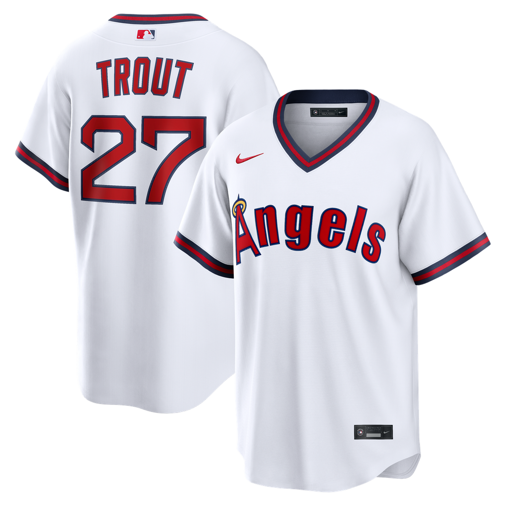 Los Angeles Angels Mike Trout | Nike White Alternate Replica Jersey