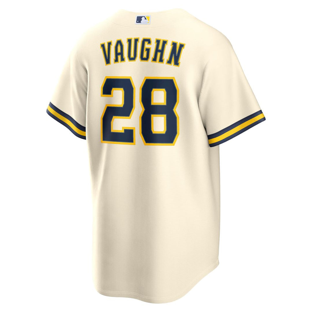 Milwaukee Brewers Andrew Vaughn | Nike Cream Home Replica Jersey