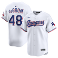 Texas Rangers Jacob deGrom | Nike White Home Limited Jersey