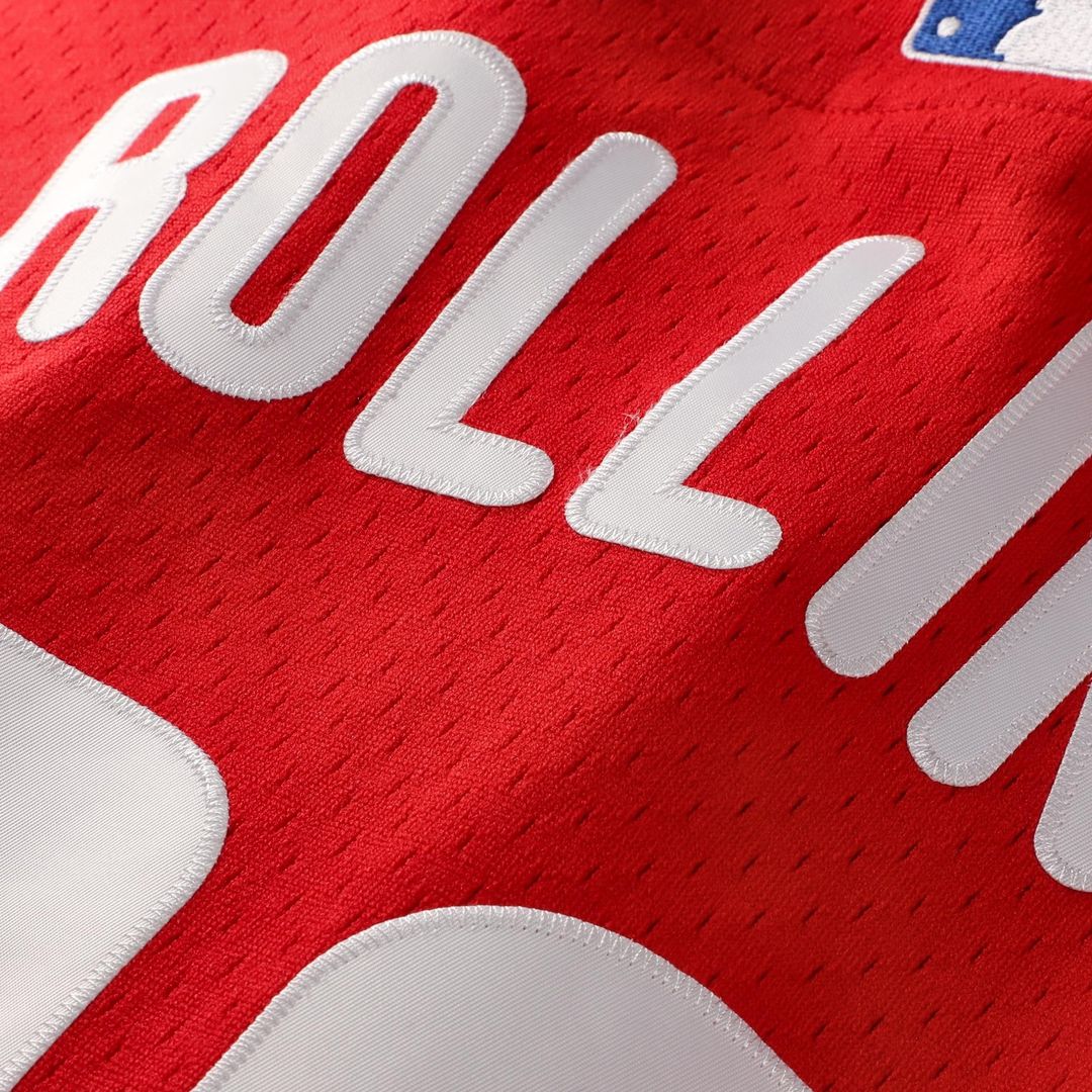 Philadelphia Phillies Jimmy Rollins | Mitchell & Ness Red Cooperstown Mesh Batting Practice Button-Up Jersey