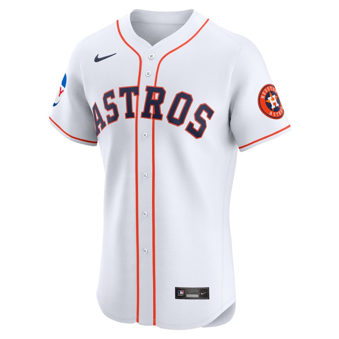 Houston Astros | Nike White Home Elite Patch Jersey