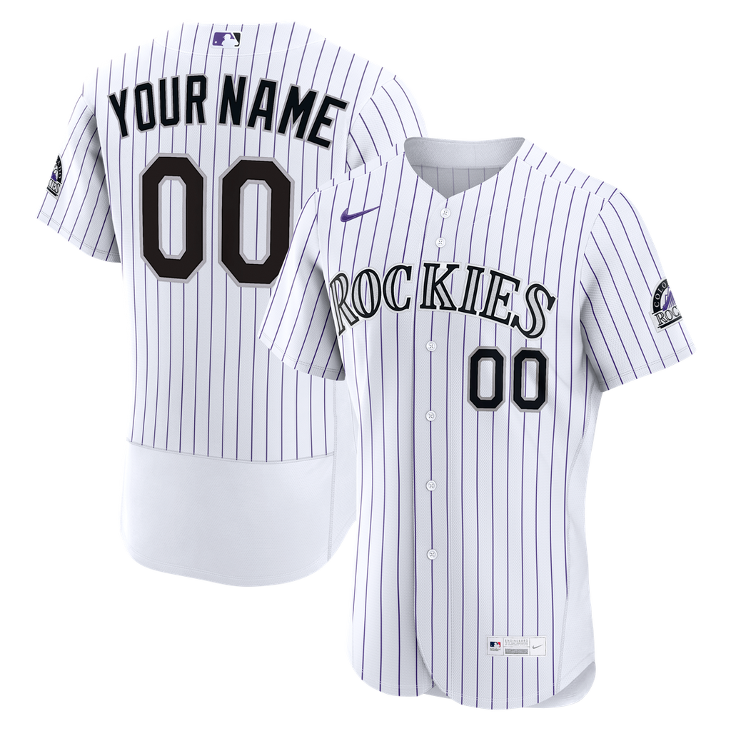 Colorado Rockies | Nike White Home Authentic Custom Jersey