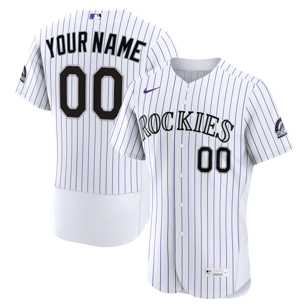 Colorado Rockies | Nike White Home Authentic Custom Jersey