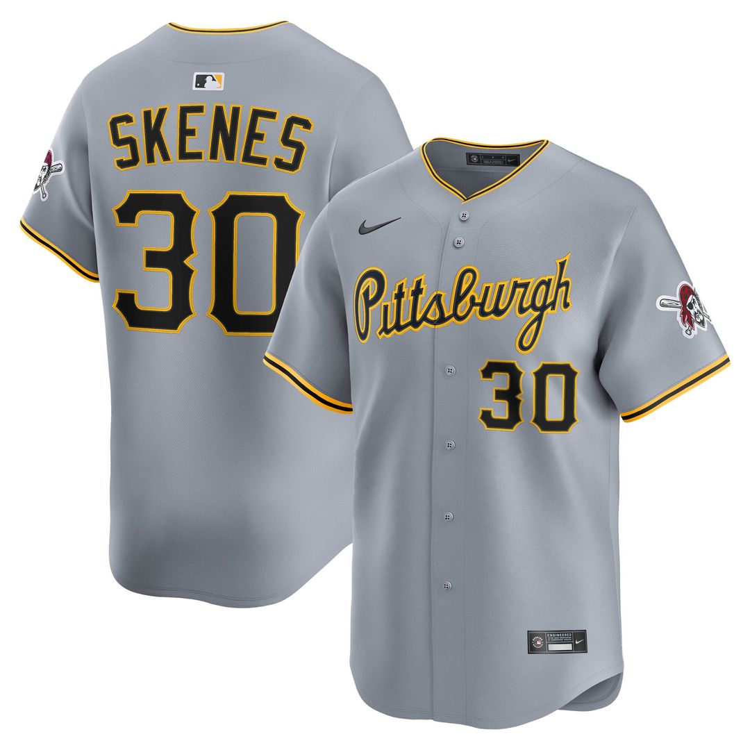 Pittsburgh Pirates Paul Skenes | Nike Gray Road Limited Player Jersey