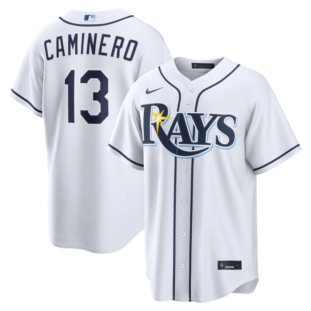 Tampa Bay Rays Junior Caminero | Nike White Home Replica Jersey