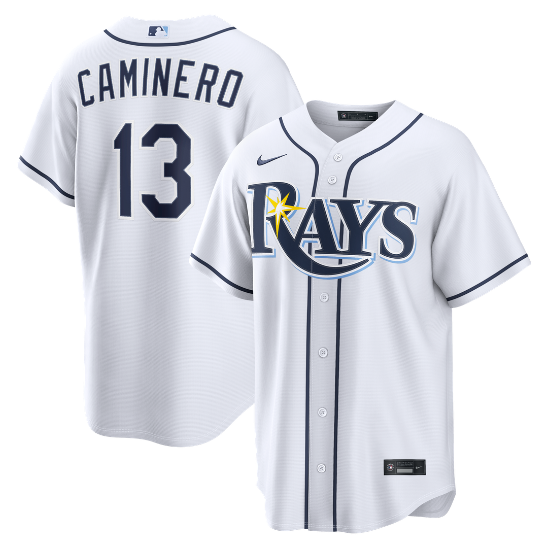 Tampa Bay Rays Junior Caminero | Nike White Home Replica Jersey