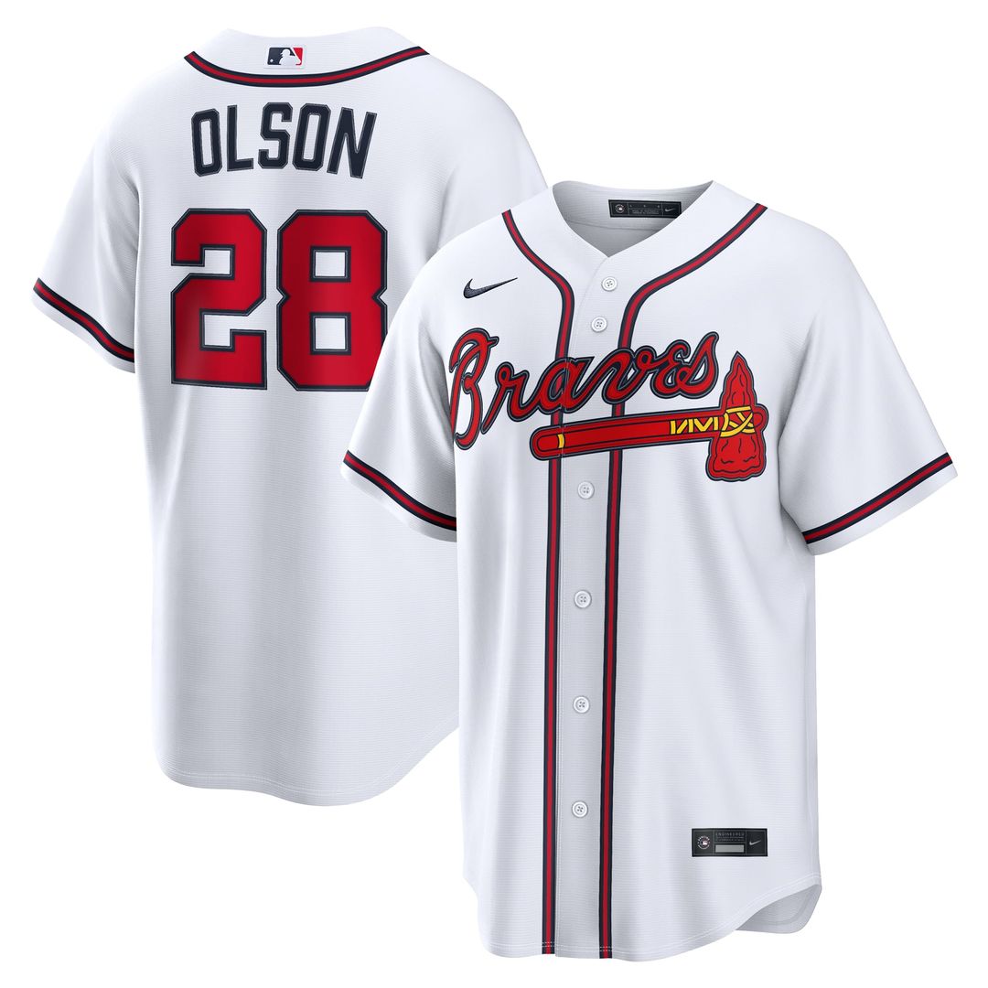 Atlanta Braves Matt Olson | Nike White Home Replica Jersey
