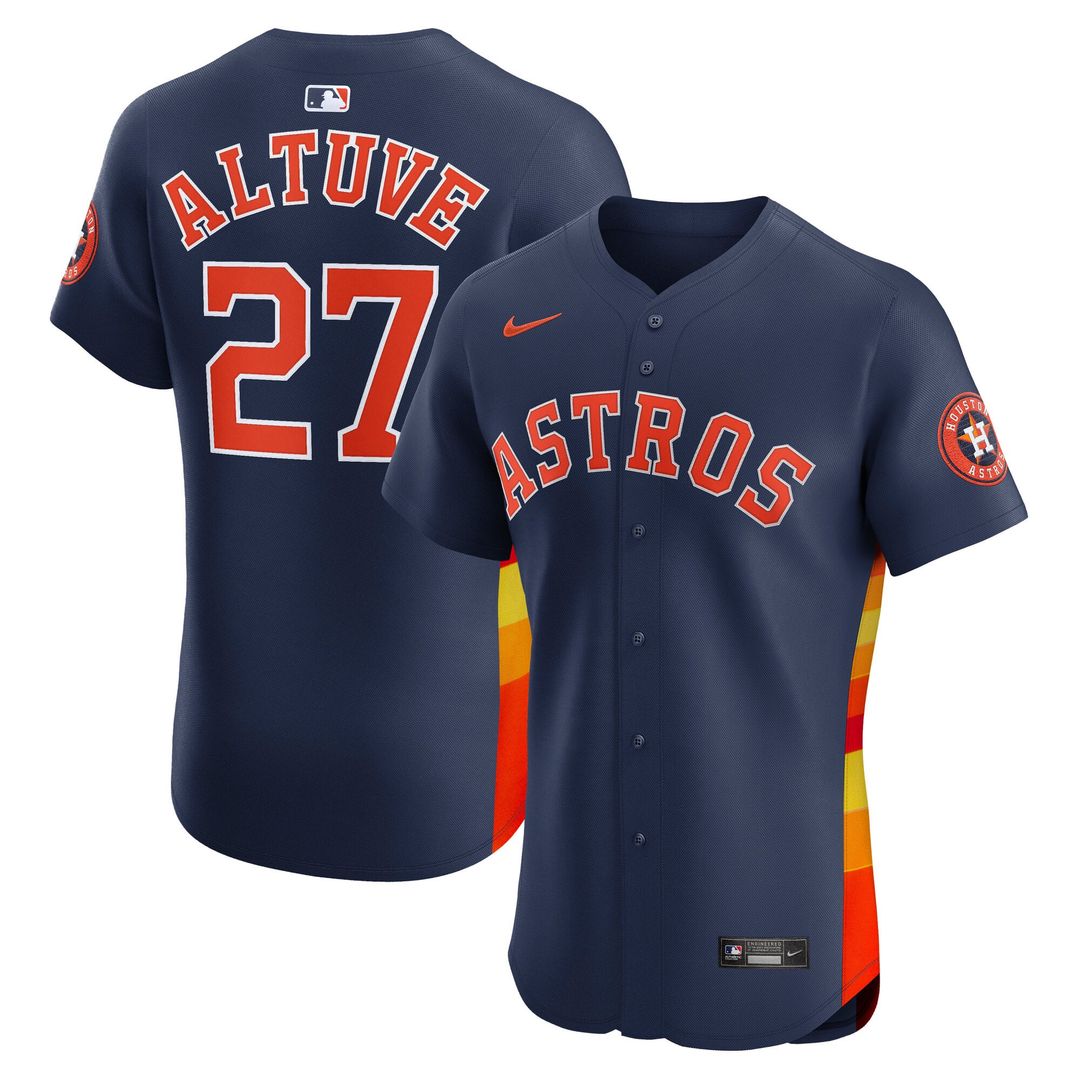 Houston Astros Jose Altuve | Nike Navy Alternate 2 Elite Player Jersey