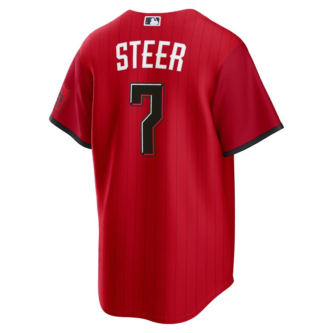 Cincinnati Reds Spencer Steer | Nike Red 2026 City Connect Stadium Jersey