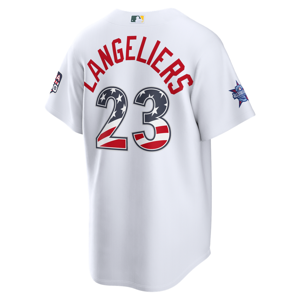 2026 All-Star Edition Stars & Stripes Athletics Shea Langeliers | Nike White Stadium Jersey