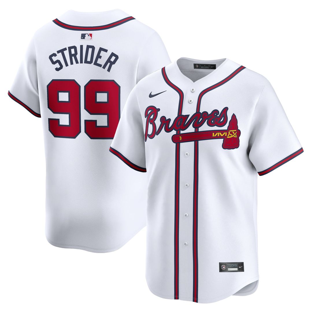 Atlanta Braves Spencer Strider | Nike White Home Limited Player Jersey