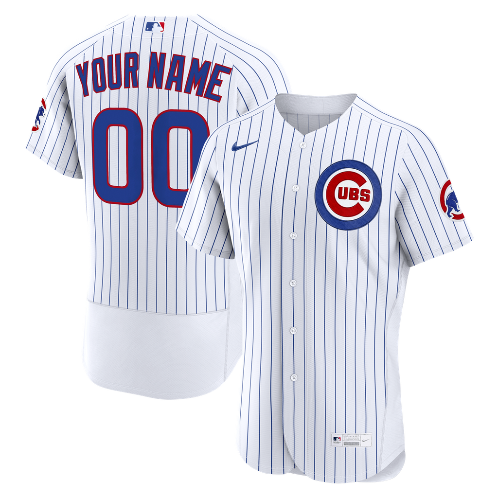 Chicago Cubs | Nike White Home Authentic Custom Jersey