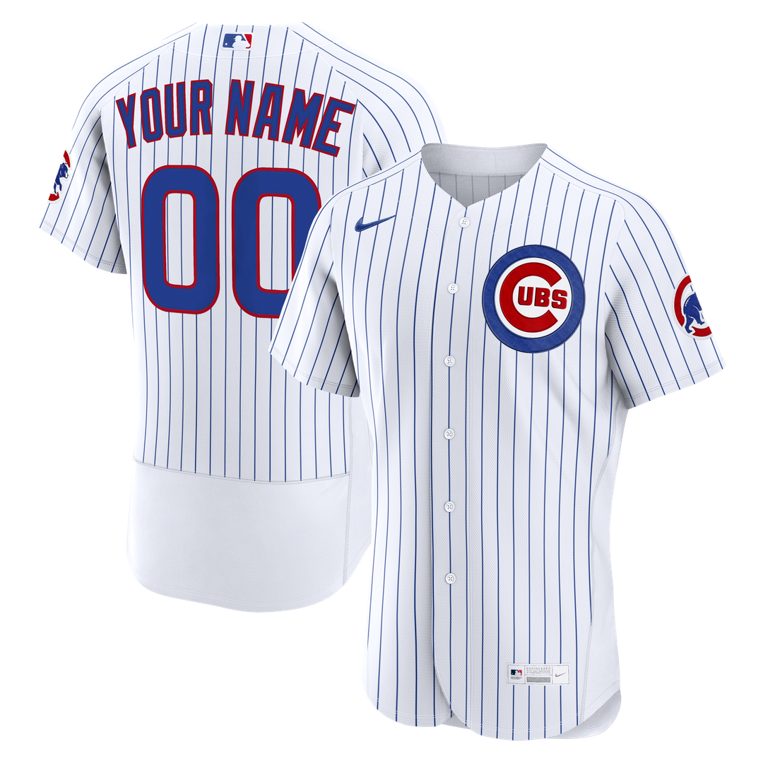 Chicago Cubs | Nike White Home Authentic Custom Jersey