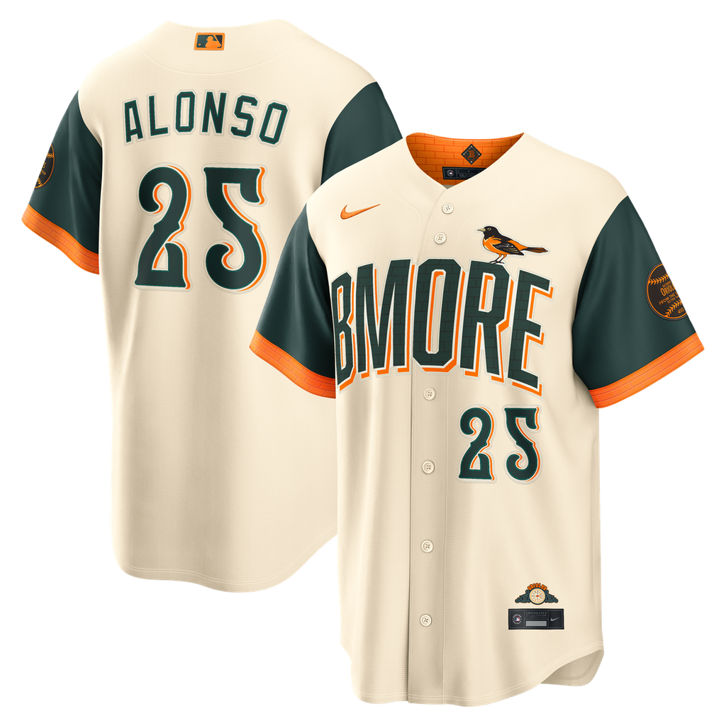 Baltimore Orioles Pete Alonso | Nike Cream 2026 City Connect Stadium Jersey