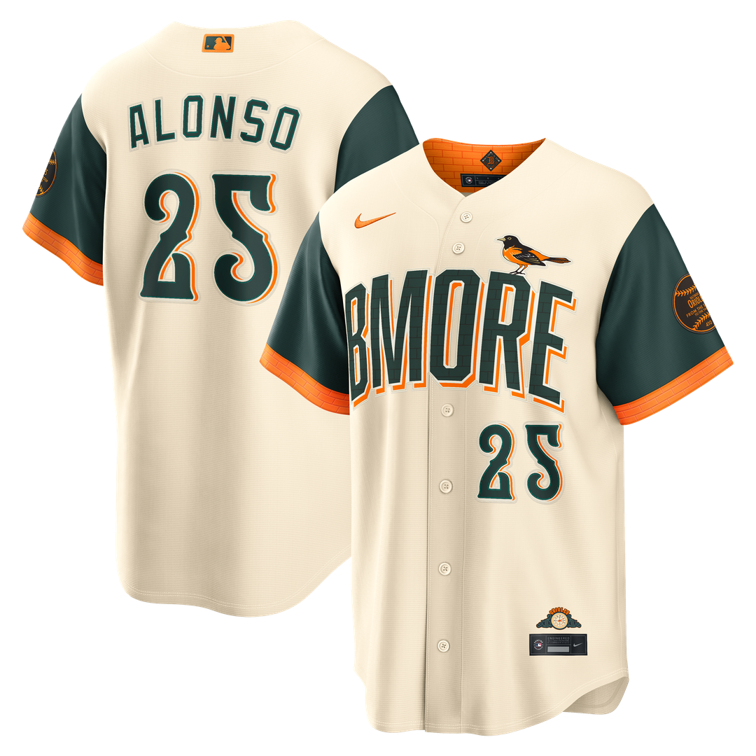 Baltimore Orioles Pete Alonso | Nike Cream 2026 City Connect Stadium Jersey