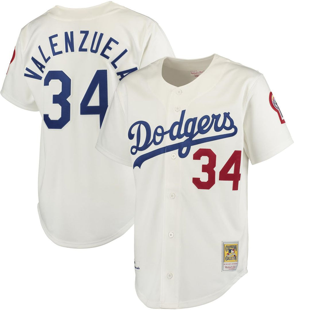 Los Angeles Dodgers Fernando Valenzuela | Mitchell & Ness Gray Authentic Jersey