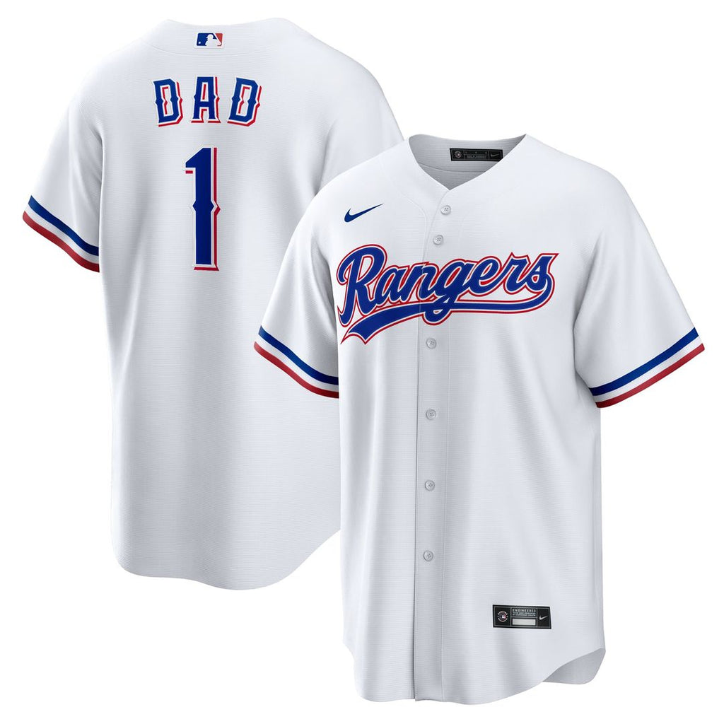 Texas Rangers | Nike White #1 Dad Home Replica Jersey