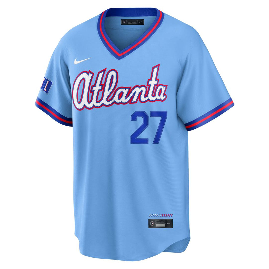 Atlanta Braves Austin Riley | Nike Powder Blue 2026 City Connect Stadium Jersey