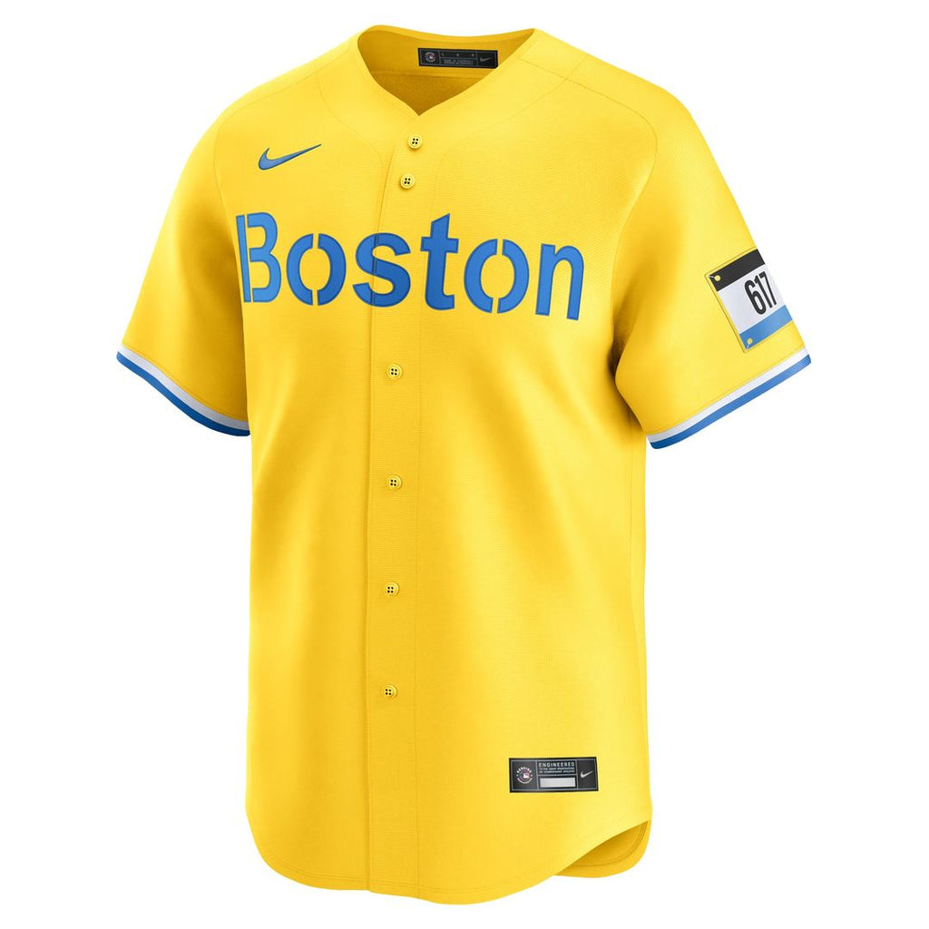 Boston Red Sox Ceddanne Rafaela | Nike Gold Alternate Limited Jersey
