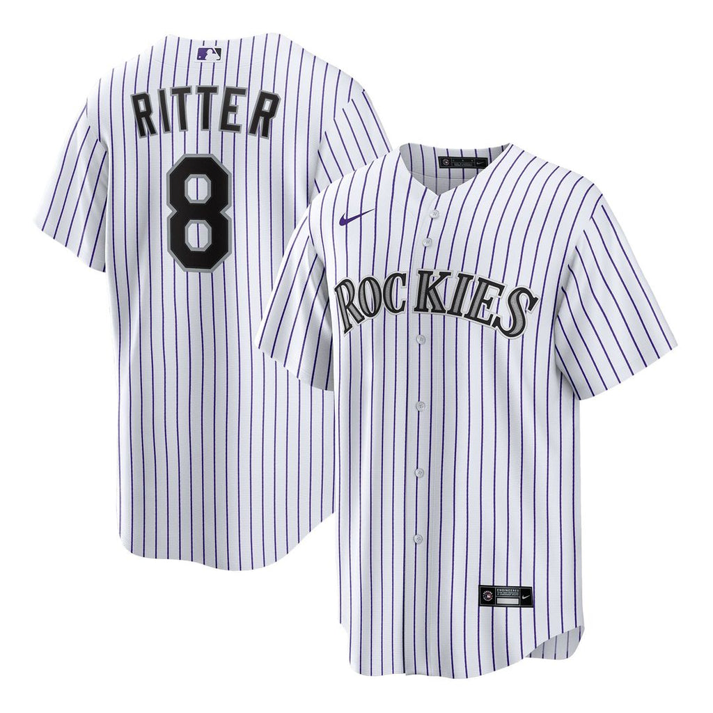 Colorado Rockies Ryan Ritter | Nike White Home Replica Jersey
