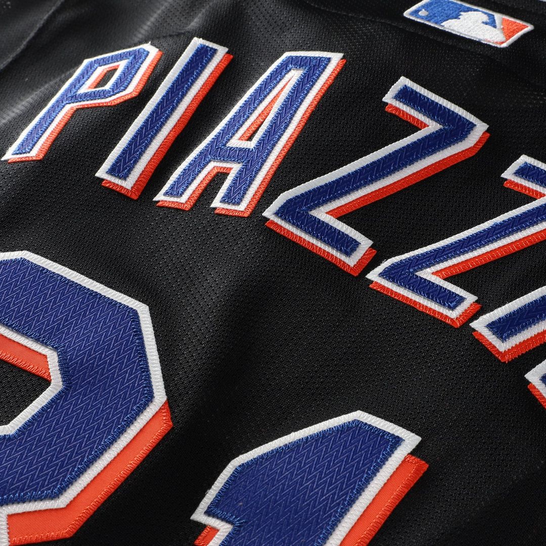 New York Mets Mike Piazza | Mitchell & Ness Black Cooperstown Collection 2000 Batting Practice Jersey