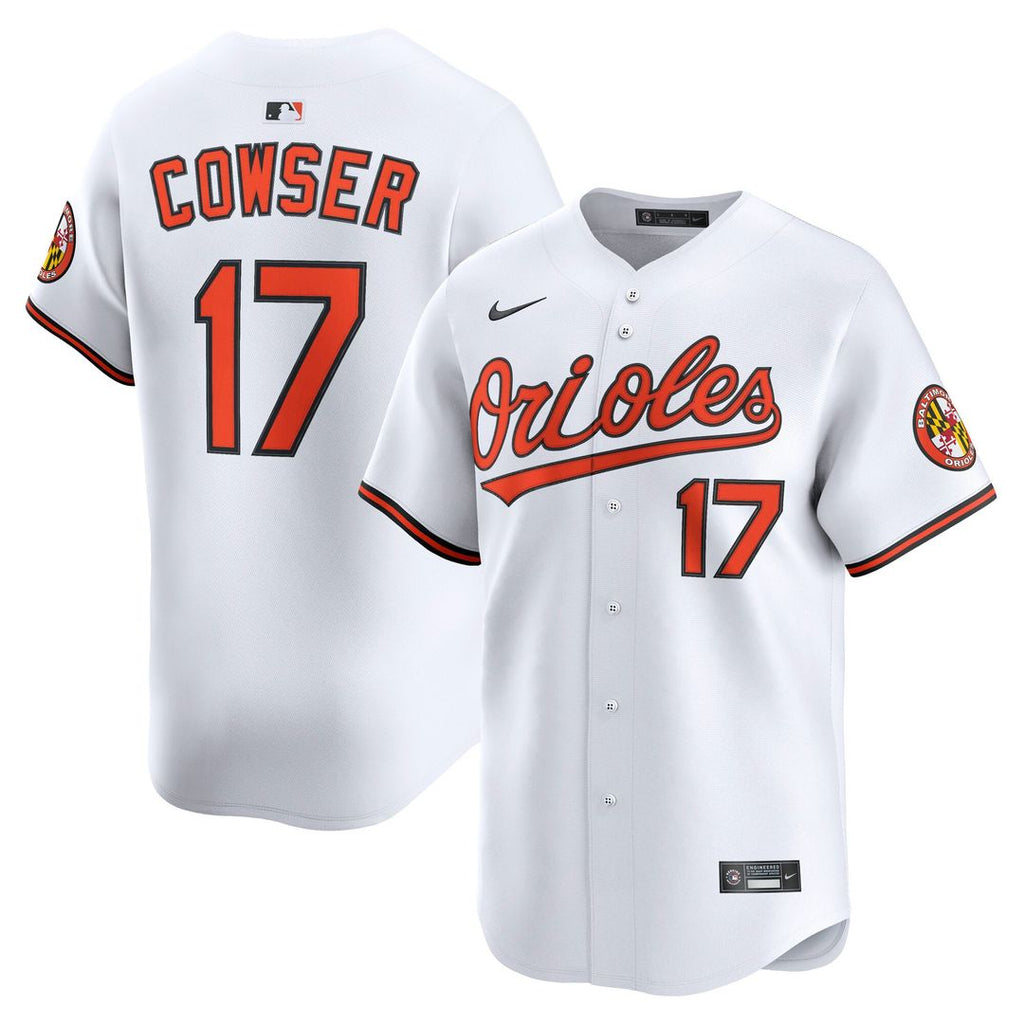 Baltimore Orioles Colton Cowser | Nike White Home Limited Player Jersey