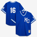 Kansas City Royals Bo Jackson | Mitchell & Ness Royal Cooperstown Collection Big & Tall Mesh Batting Practice Jersey