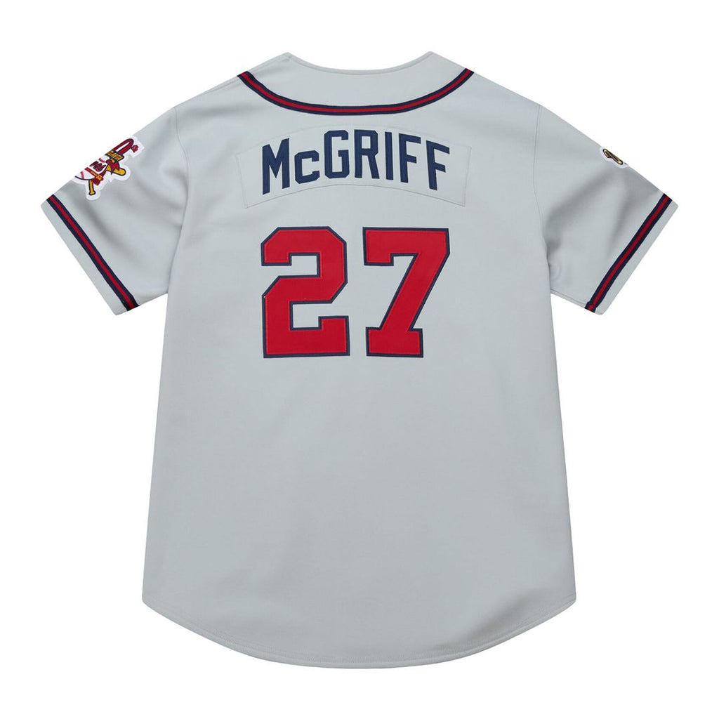 Atlanta Braves Fred McGriff | Mitchell & Ness Gray 1995 Throwback Authentic Jersey