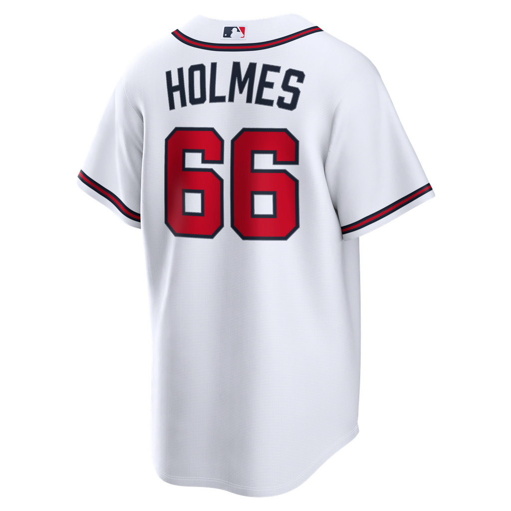 Atlanta Braves Grant Holmes | Nike White Home Replica Jersey