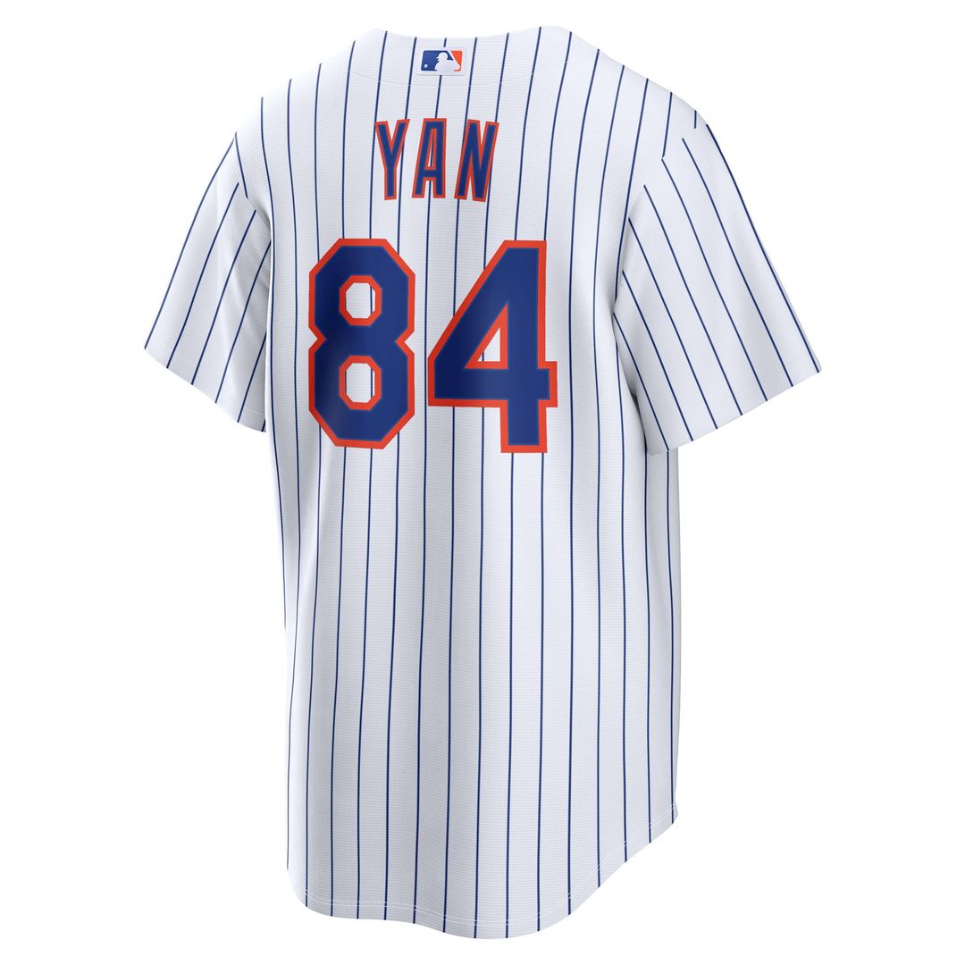 New York Mets Jefry Yan | Nike White Home Replica Jersey