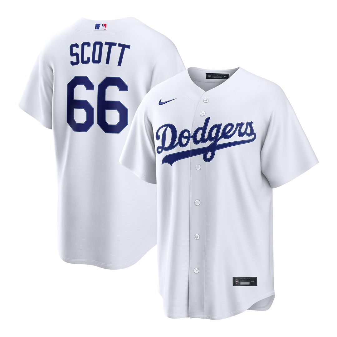 Los Angeles Dodgers Tanner Scott | Nike White Home Replica Jersey