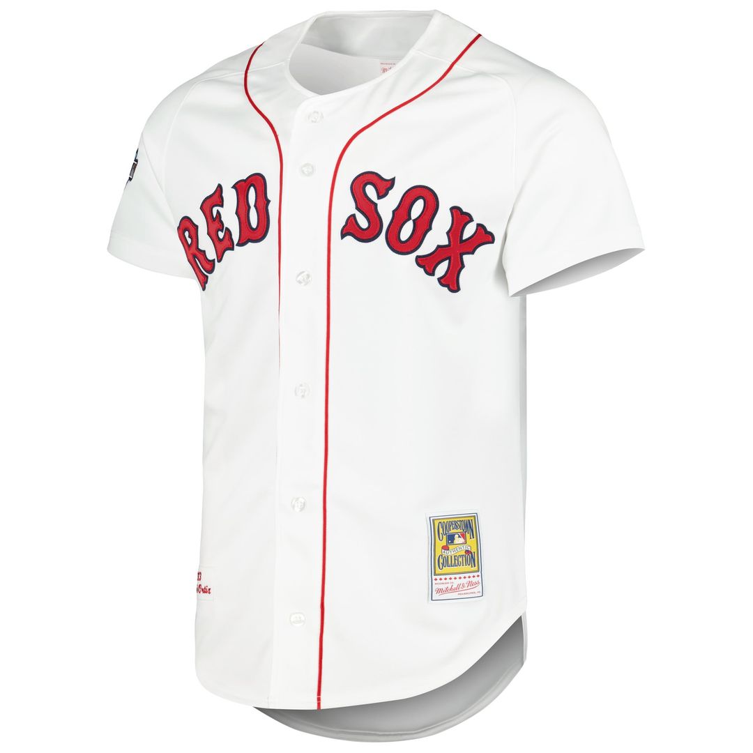 Boston Red Sox David Ortiz | Mitchell & Ness White Cooperstown Collection Authentic Jersey