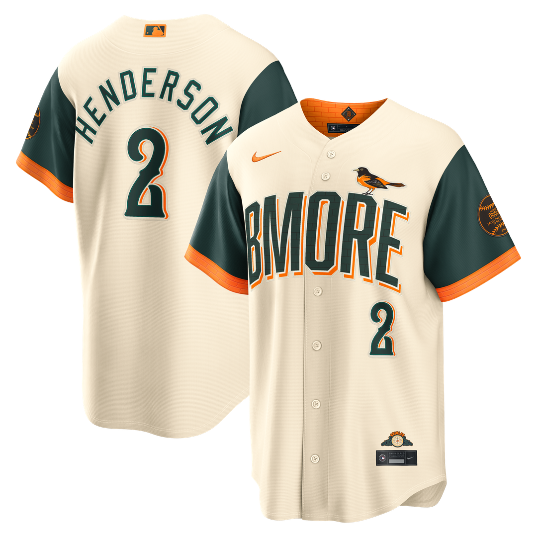 Baltimore Orioles Gunnar Henderson | Nike Cream 2026 City Connect Stadium Jersey