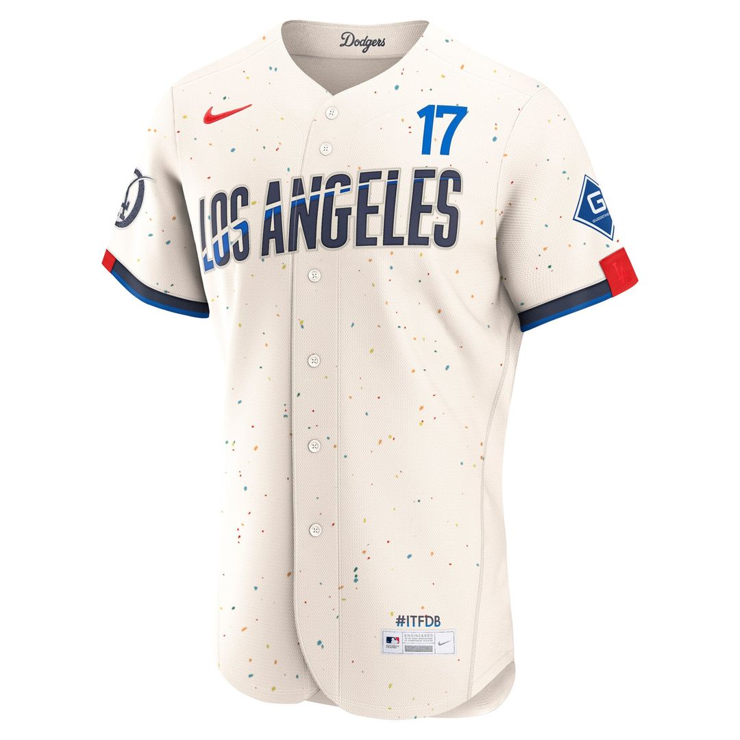 Los Angeles Dodgers Shohei Ohtani | Nike Cream City Connect Authentic Sponsor Patch Jersey
