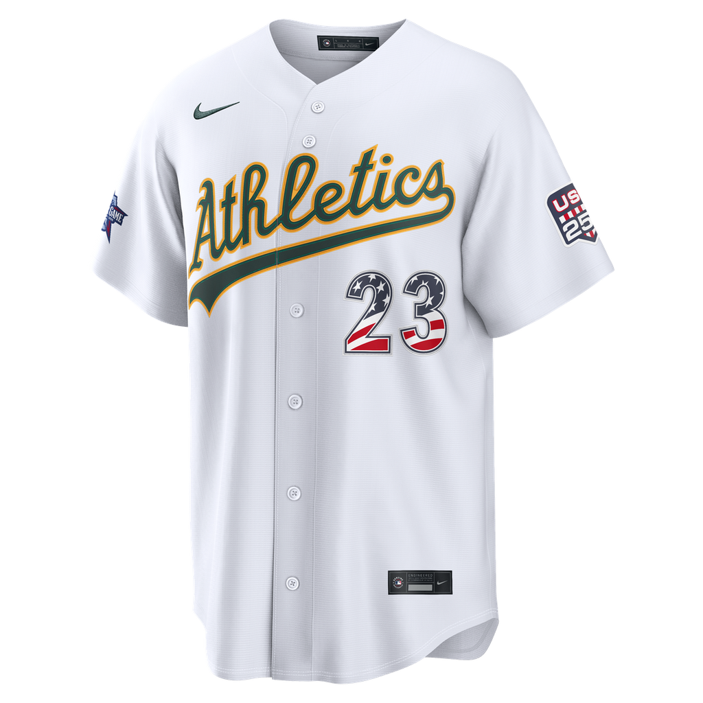 2026 All-Star Edition Stars & Stripes Athletics Shea Langeliers | Nike White Stadium Jersey
