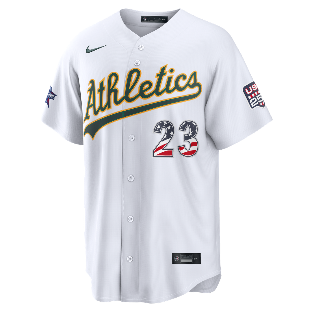 2026 All-Star Edition Stars & Stripes Athletics Shea Langeliers | Nike White Stadium Jersey