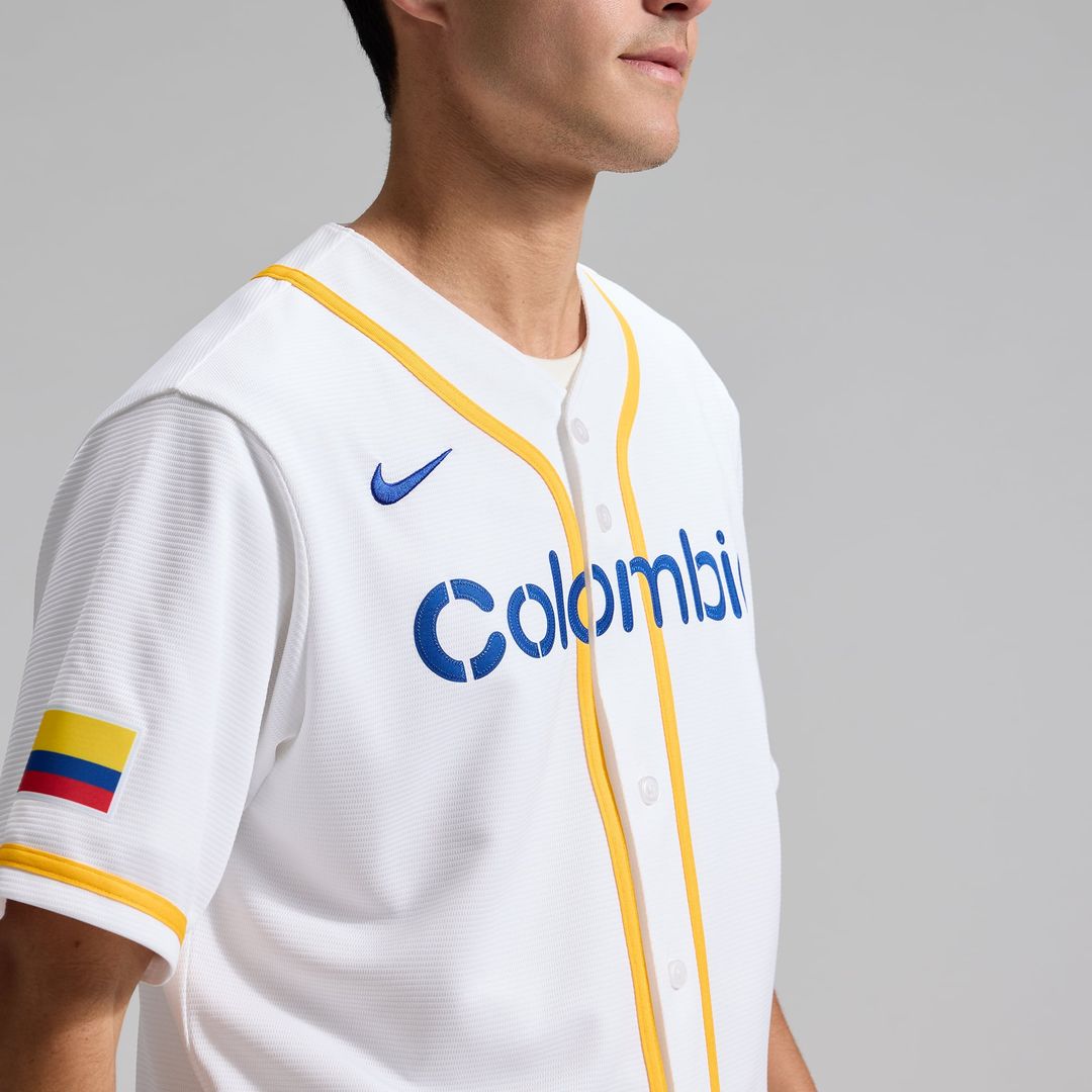 Colombia Baseball | Nike White 2026 World Baseball Classic Home Stadium Jersey