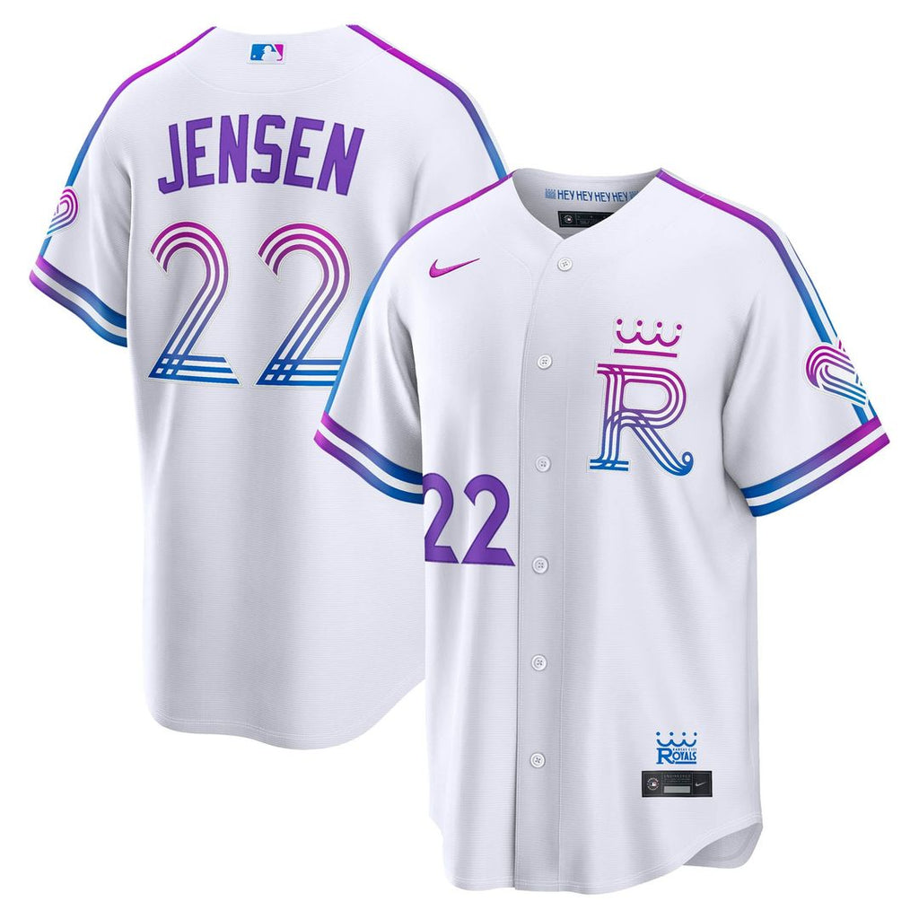 Kansas City Royals Carter Jensen | Nike White 2026 City Connect Stadium Jersey