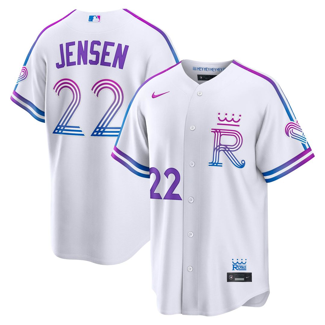Kansas City Royals Carter Jensen | Nike White 2026 City Connect Stadium Jersey