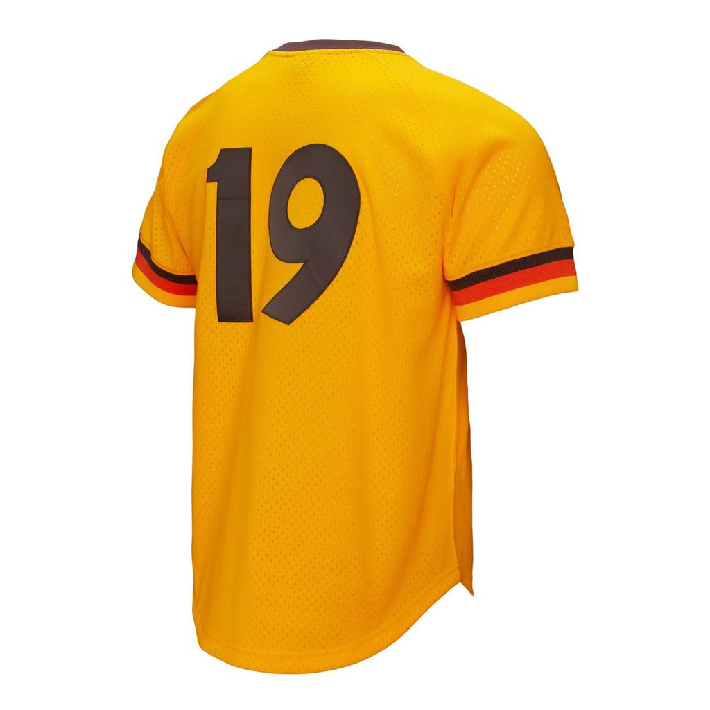 San Diego Padres Tony Gwynn | Mitchell & Ness Gold Big & Tall Cooperstown Mesh Batting Practice Jersey