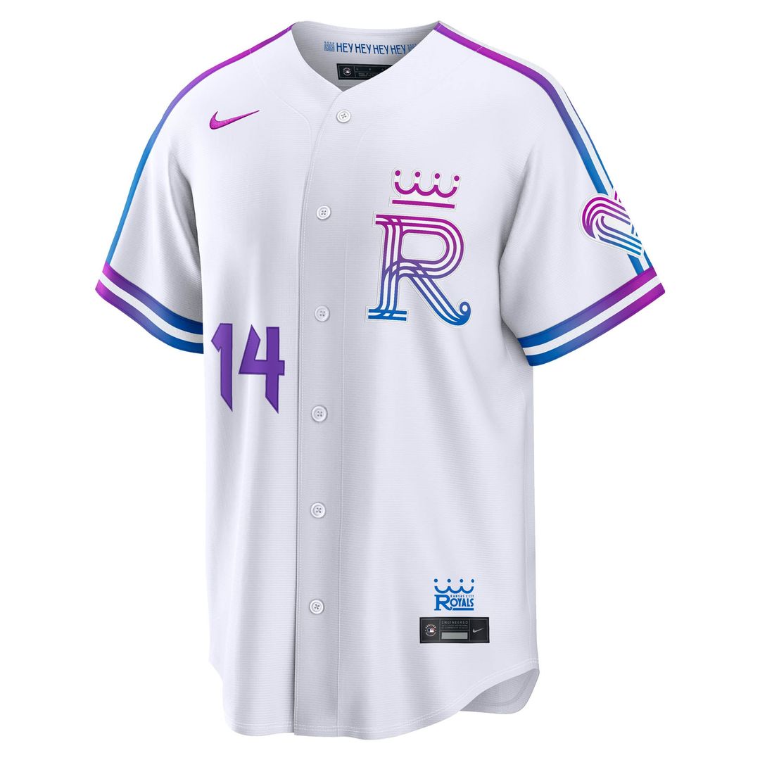 Kansas City Royals Jac Caglianone | Nike White 2026 City Connect Stadium Jersey