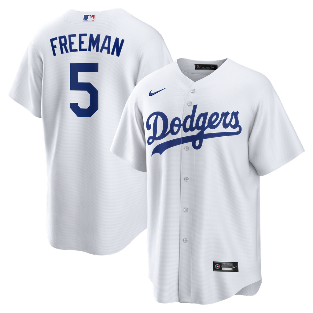 Los Angeles Dodgers Freddie Freeman | Nike White Home Replica Jersey