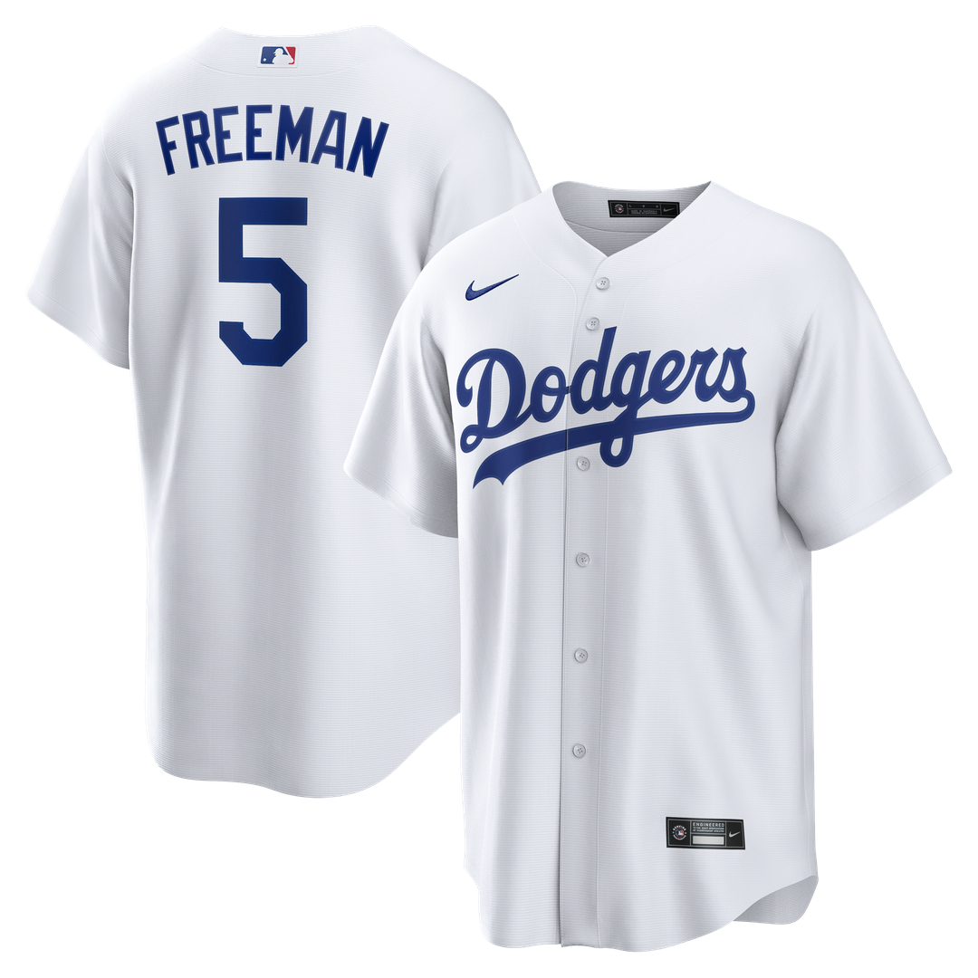 Los Angeles Dodgers Freddie Freeman | Nike White Home Replica Jersey
