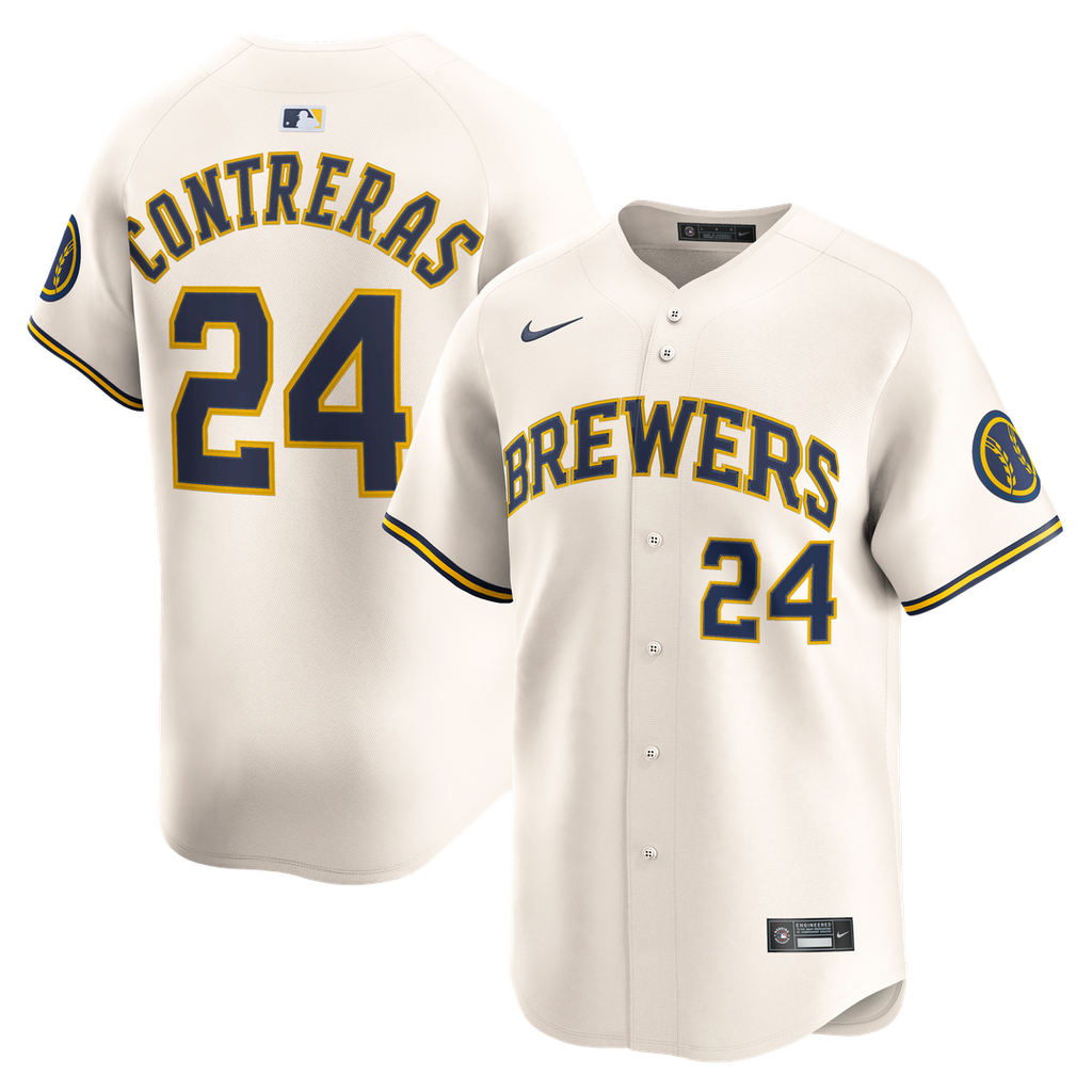 Milwaukee Brewers William Contreras | Nike Cream Home Limited Player Jersey