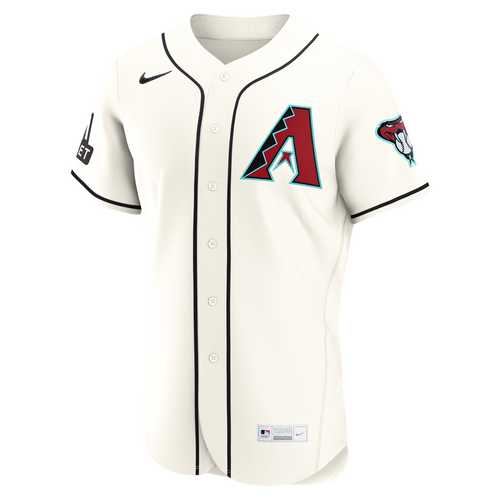 Arizona Diamondbacks Ketel Marte | Nike Cream Home Authentic Sponsor Patch Jersey
