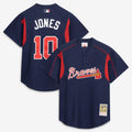 Atlanta Braves Chipper Jones | Mitchell & Ness Navy Authentic Batting Practice Jersey